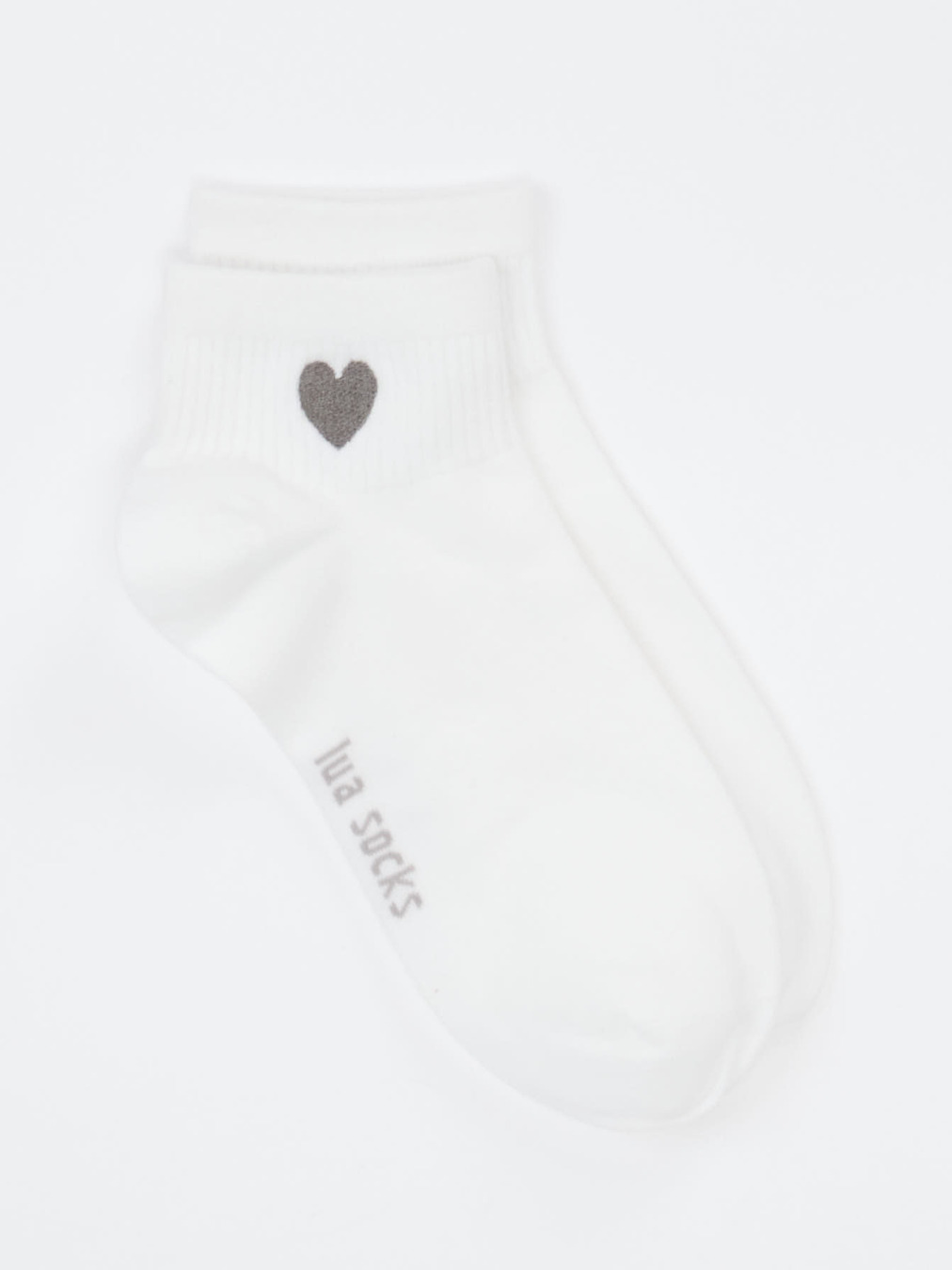 Lua Accessories – Sneakersocke aus Baumwolle Weiß