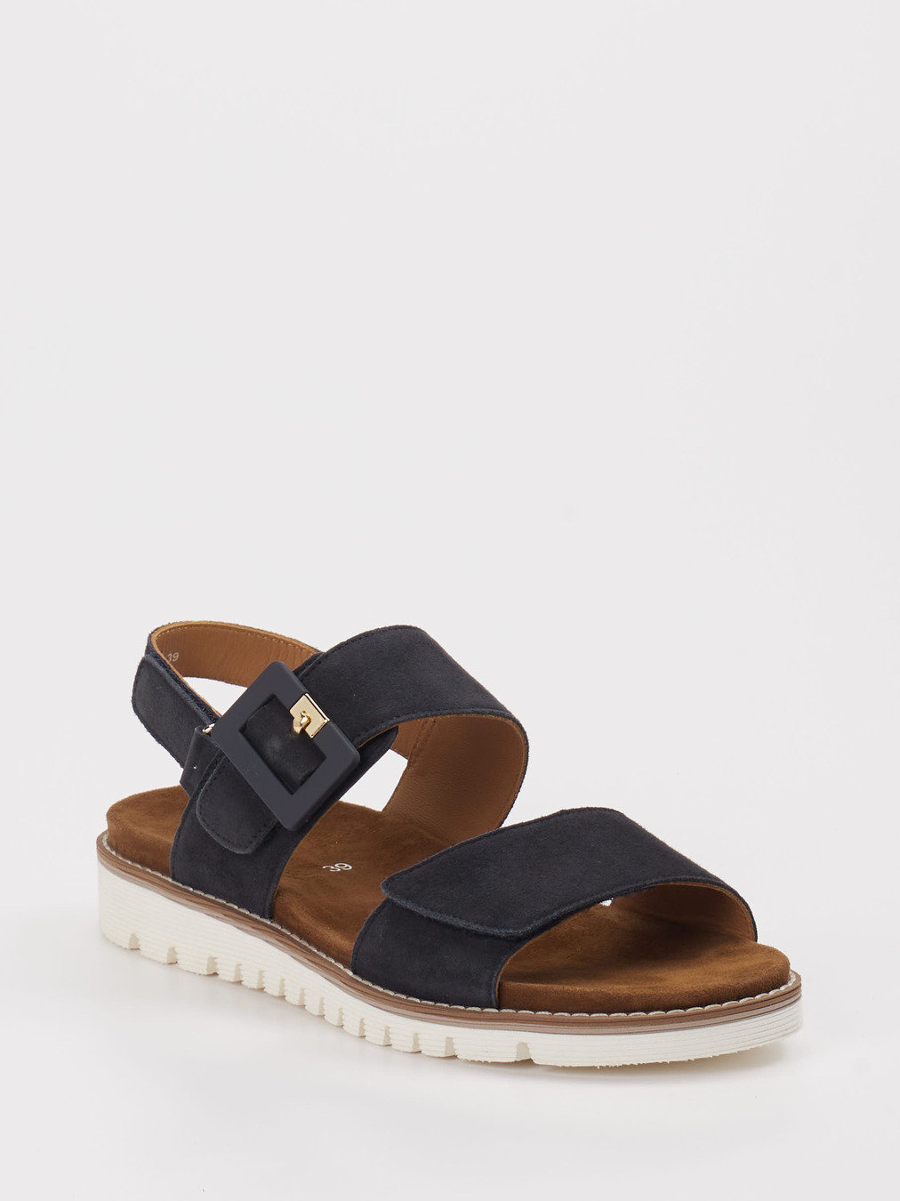 Ara – Sandale aus Veloursleder Blau