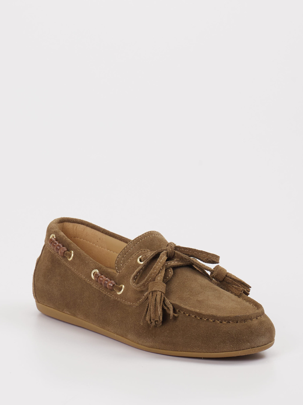 Andrea Puccini – Bootsschuh aus Veloursleder braun