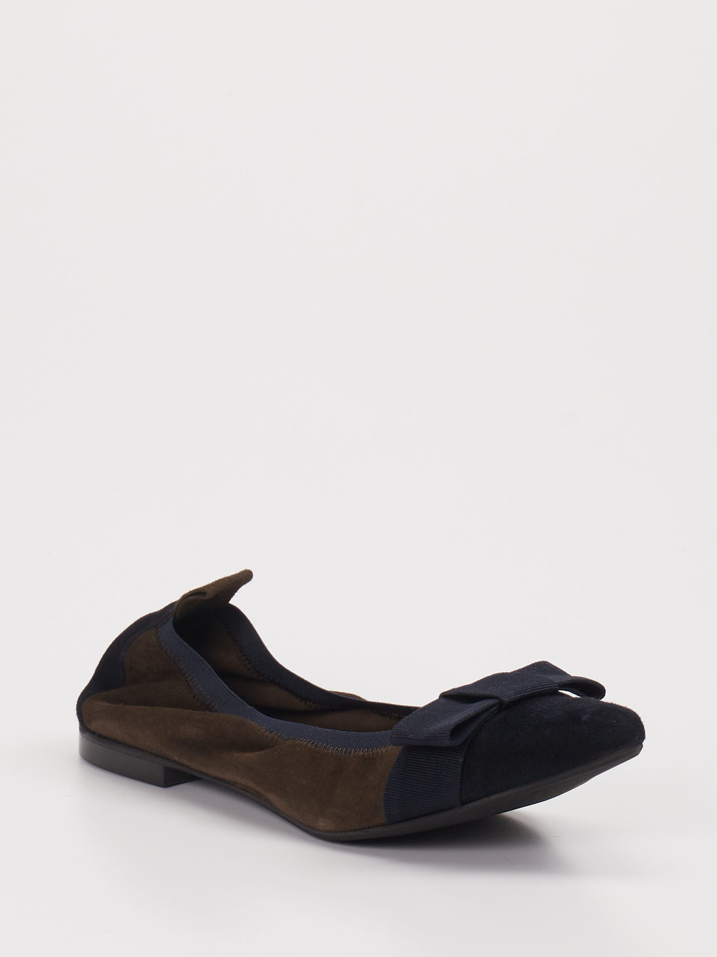 Andrea Puccini – Ballerinas aus Veloursleder blau