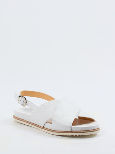 Truman's – Slingback-Sandale aus Hirschleder Offwhite