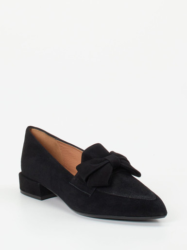 Andrea Puccini – Loafer aus Veloursleder Schwarz