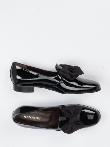 Mannori – Loafer aus Lackleder in Schwarz
