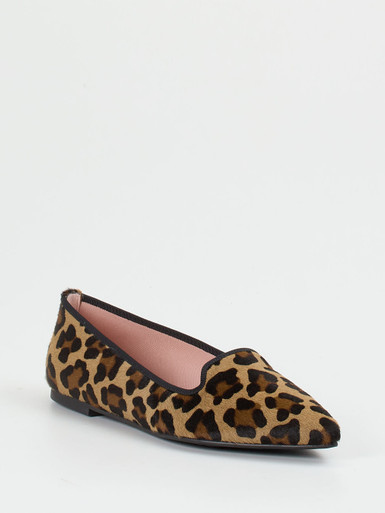 Pretty Ballerinas – Loafer-Ballerinas aus Fell braun