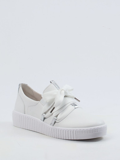 Gabor – Slip-On-Sneaker aus Hirschleder weiß