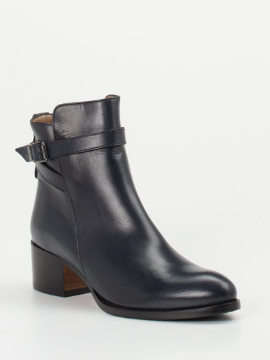 Konstantin Starke – Ankle Boots aus Kalbleder Blau