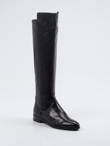 Konstantin Starke – Overknee-Stiefel aus Nappaleder Schwarz