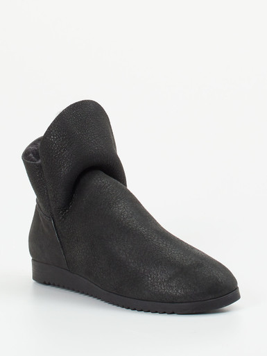 Arche – Stiefelette aus Veloursleder schwarz gefüttert