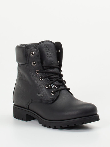 Panama Jack – Schnürboots aus Waterproof-Kalbleder schwarz