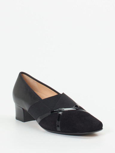 Hassia – Komfort-Pumps aus Veloursleder schwarz