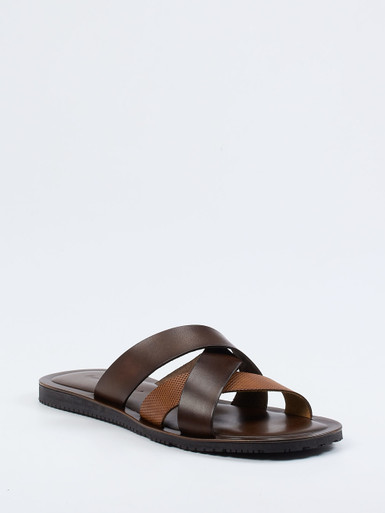 Ralph Harrison – Pantolette aus Kalbleder Dunkelbraun