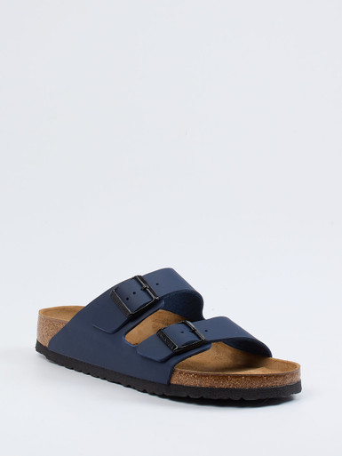 Birkenstock – Zweiriemer-Pantolette aus Synthetik Blau
