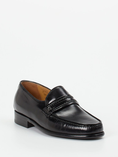 Mannori – Loafer aus Ziegenleder in Schwarz