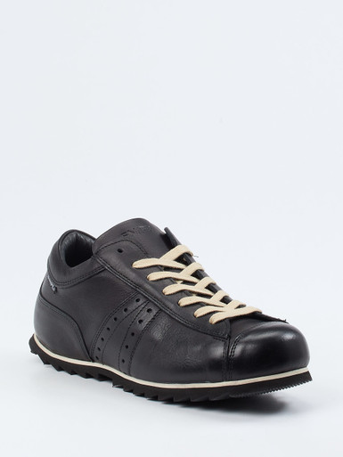 Snipe – Retro-Sneaker aus Kalbleder tiefschwarz