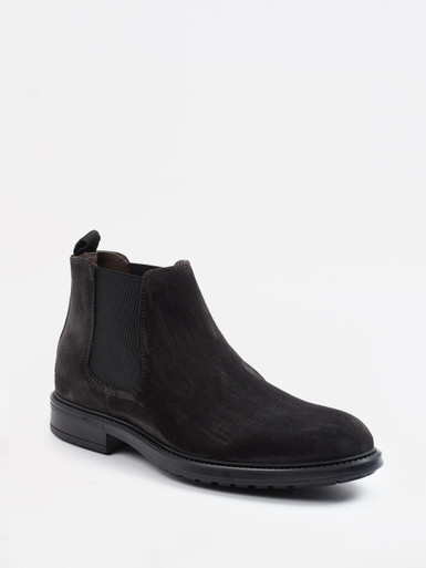 Ralph Harrison – Chelsea Boots aus Veloursleder anthrazit