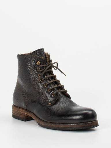 Shoto – Schnürboots aus Elchleder dunkelbraun