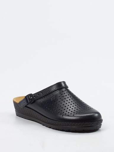 Rohde – Komfort-Clogs aus Kalbleder blau