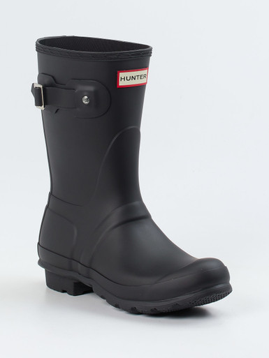 Hunter – Gummistiefel aus Synthetik in Schwarz