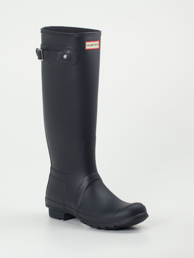 Hunter – Gummistiefel aus Gummi in Navyblau