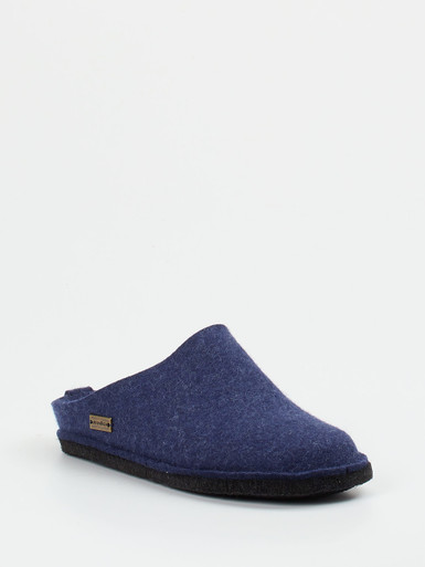 Haflinger – Filzpantoffeln aus Schurwolle Dunkelblau