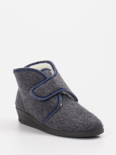 Rohde – Hausstiefelette aus Filz in Anthrazit