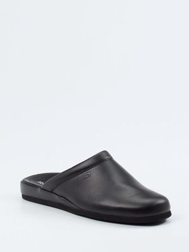 Rohde – Herren-Pantoffeln aus Kalbleder schwarz