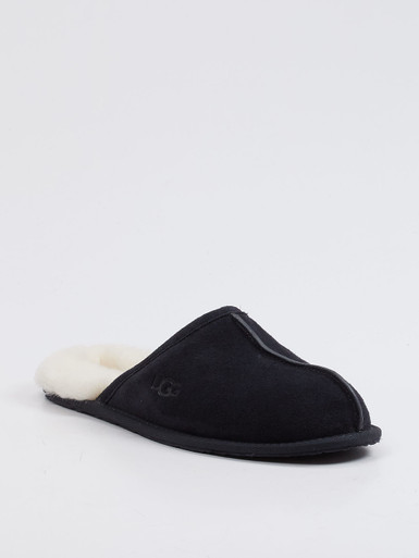 UGG – Pantoffeln aus Veloursleder in Schwarz