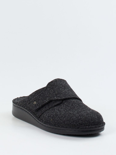 Finn Comfort – Hausschuh aus Wollfilz anthrazitgrau