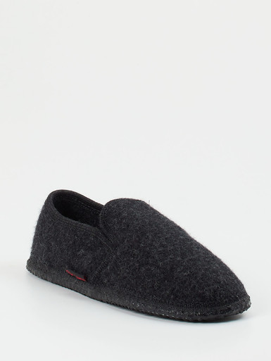 Giesswein – Hüttenschuhe aus Wollfilz Anthrazit