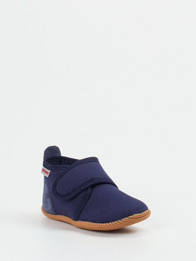 Giesswein – Kinderhausschuh aus Textil dunkelblau