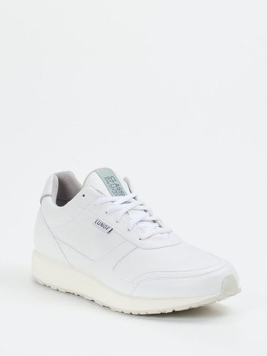 Lunge – Sneaker aus Lammleder Weiß matt