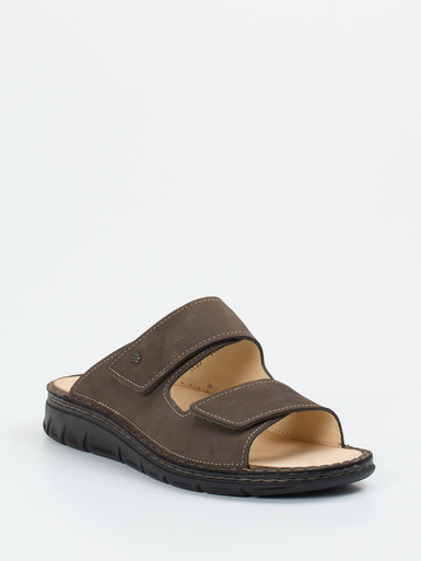 Finn Comfort – Komfort-Pantolette aus Nubukleder braun