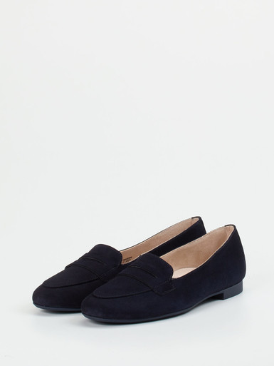 Paul Green – Loafer aus Veloursleder dunkelblau