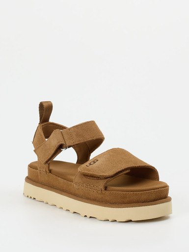 UGG – Trekking-Sandalen aus Veloursleder cognac