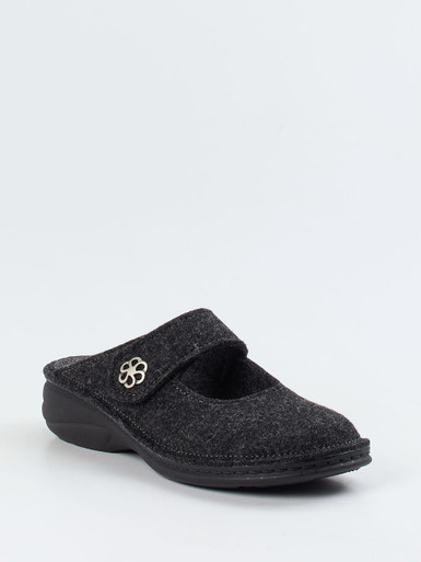 Finn Comfort – Filzhausschuh aus Wollfilz anthrazit