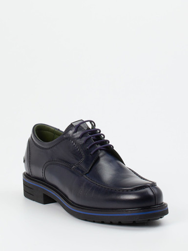 Galizio Torresi – Derby-Schnürschuh aus Kalbleder Dunkelblau
