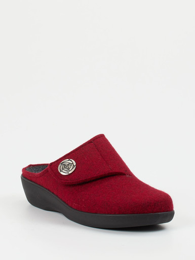 Berkemann – Filzpantoffeln aus Filz Dunkelrot