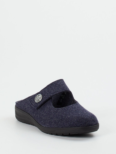 Solidus – Hausschuhe aus Filz in Dunkelblau