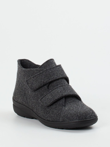 Solidus – Filzstiefelette aus weichem Filz anthrazit