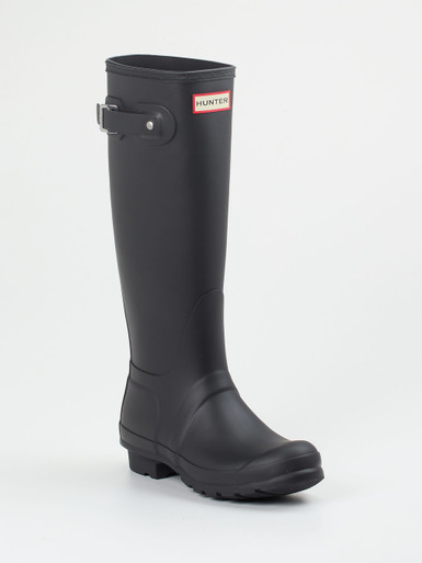 Hunter – Gummistiefel aus Synthetik in Schwarz