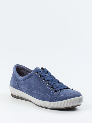 Legero – Schnürsneaker aus Veloursleder jeansblau