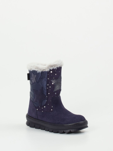 Superfit – Winterstiefel aus Veloursleder Dunkelblau