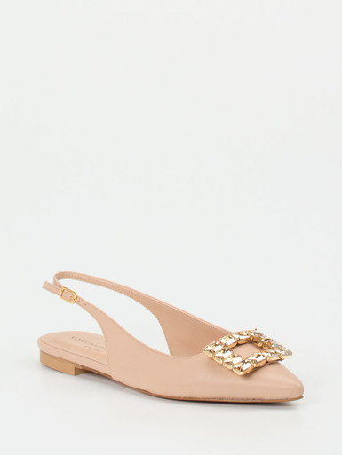 Konstantin Starke – Slingback-Ballerina aus Lammleder Nude