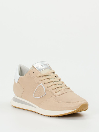 Philippe Model – Sneaker aus Kalbleder in Beige