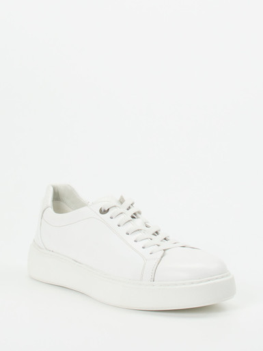 Sioux – Sneaker aus Kalbleder in Weiß