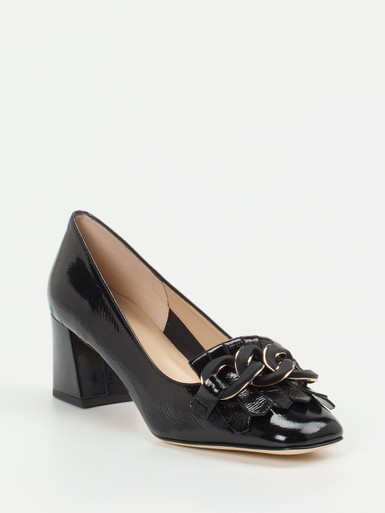 Andrea Puccini – Pumps aus Lackleder Schwarz