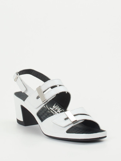 Vital – Slingback-Sandalen aus Kalbleder Weiß