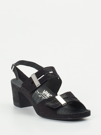 Vital – Komfort-Sandale aus Leder Schwarz