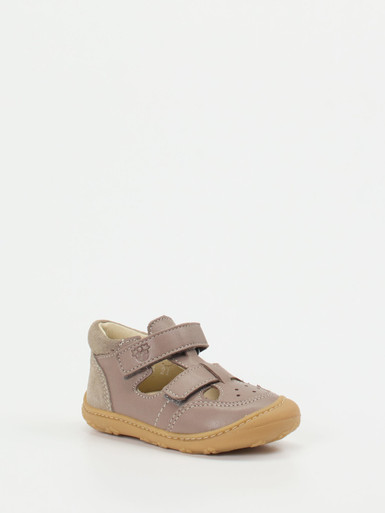 Ricosta – Lauflernsandalen aus Nubukleder taupe