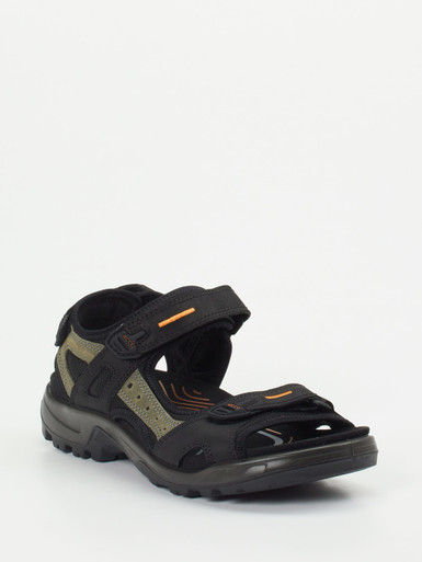 Ecco – Trekking-Sandalen aus Textil Schwarz